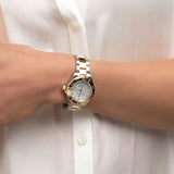 Tag Heuer Aquaracer White Mother of Pearl Dial Two Tone Steel Strap Watch for Women - WBD1322.BB0320