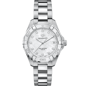 Tag Heuer Aquaracer White Mother of Pearl Dial Watch for Women - WBD1314.BA0740
