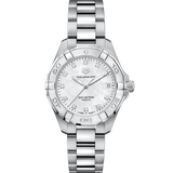 Tag Heuer Aquaracer White Mother of Pearl Dial Watch for Women - WBD1314.BA0740