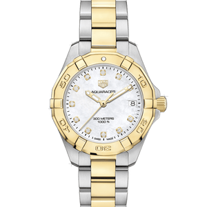 Tag Heuer Aquaracer White Mother of Pearl Dial Watch for Women - WBD1322.BB0320