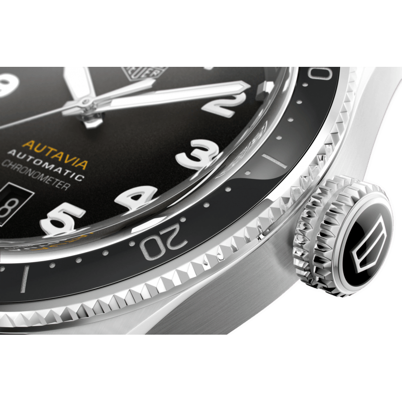 Tag Heuer Autavia Automatic Grey Dial Silver Steel Strap Watch for Men - WBE5114.EB0173