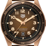 Tag Heuer Autavia Brown Dial Brown Leather Strap Watch for Men - WBE5191.FC8276