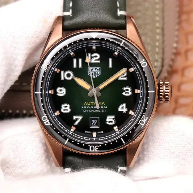 Tag Heuer Autavia Olive Green Dial Watch for Men - WBE5190.FC8268