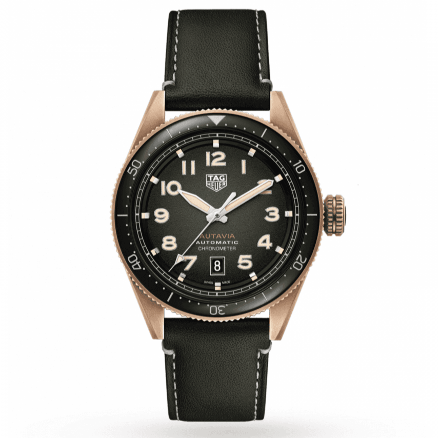 Tag Heuer Autavia Olive Green Dial Watch for Men - WBE5190.FC8268