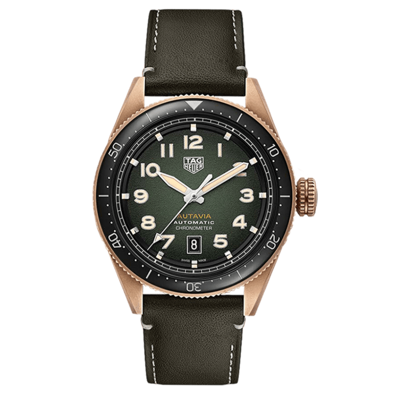 Tag Heuer Autavia Olive Green Dial Watch for Men - WBE5190.FC8268