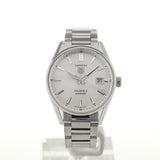 Tag Heuer Carrera Automatic Caliber 5 White Dial Silver Steel Strap Watch for Men - WAR211B.BA0782