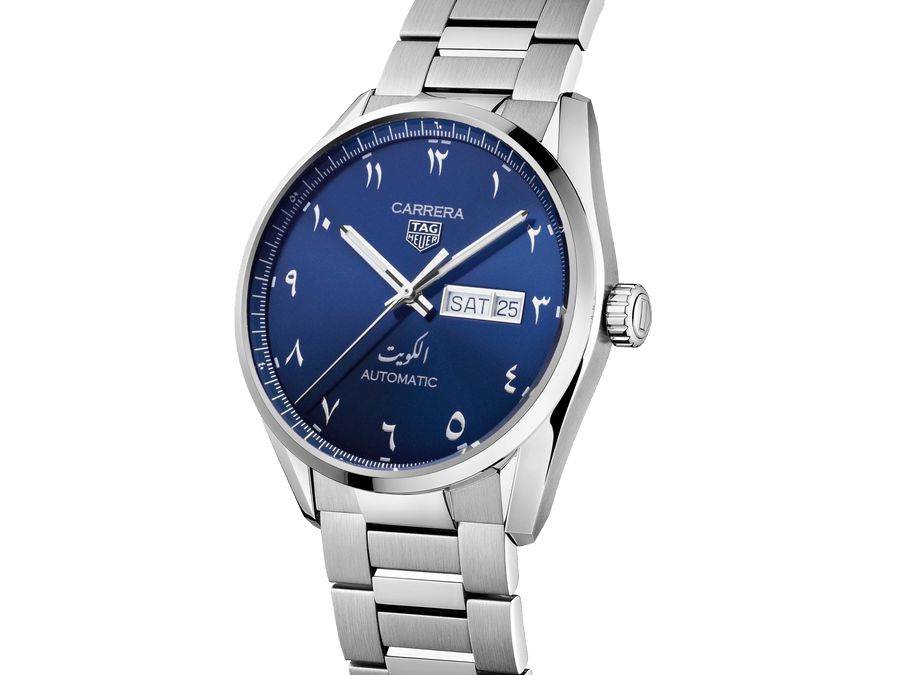 Tag Heuer Carrera Automatic Blue Dial Silver Steel Strap Watch for Men - WBN2016.BA0640