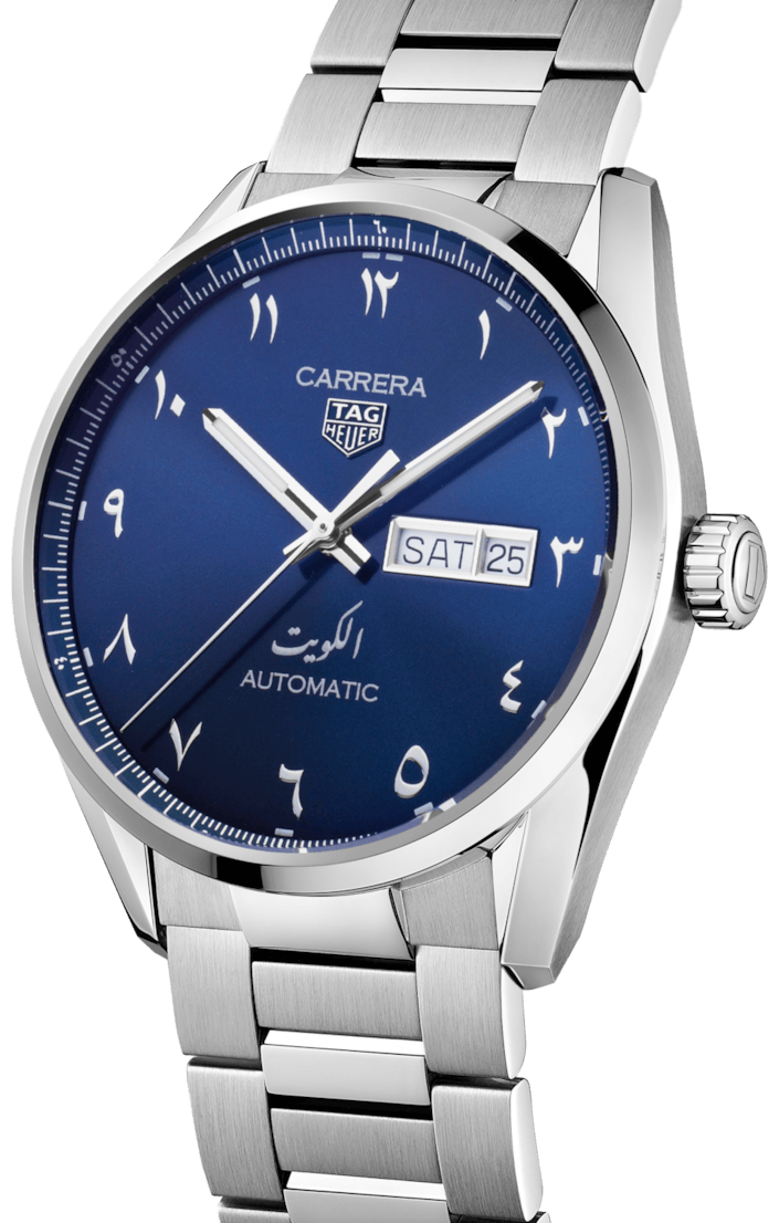 Tag Heuer Carrera Automatic Blue Dial Silver Steel Strap Watch for Men - WBN2016.BA0640