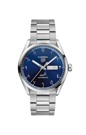 Tag Heuer Carrera Automatic Blue Dial Silver Steel Strap Watch for Men - WBN2016.BA0640