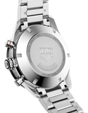 Tag Heuer Carrera Automatic Chronograph Black Dial Silver Steel Strap Watch for Men - CBM2110.BA0651