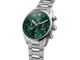 Tag Heuer Carrera Automatic Chronograph Limited Edition Green Dial Silver Steel Strap Watch for Men - CBN2014.EB0240