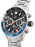 Tag Heuer Carrera Chronograph Blue Dial Silver Steel Strap Watch for Men - CBG2A1Z.BA0658