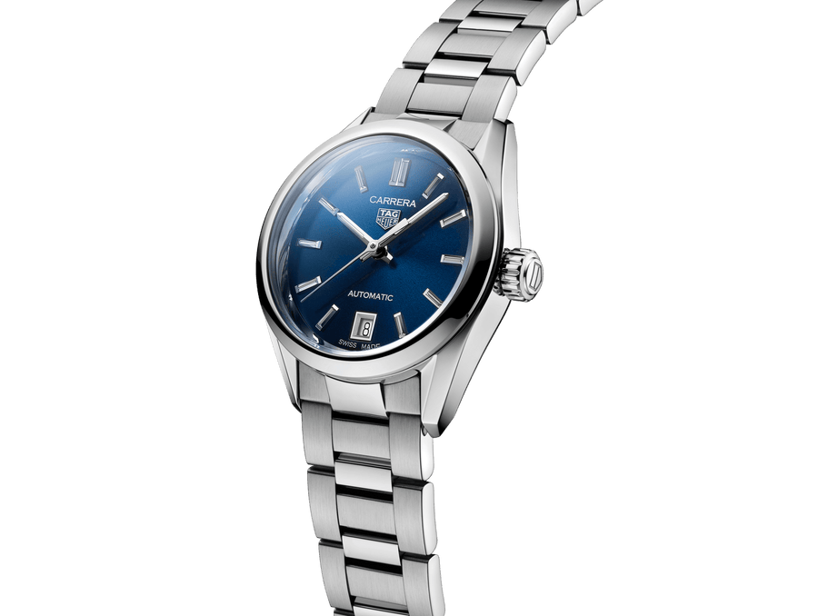 Tag Heuer Carrera Blue Dial Silver Steel Strap Watch for Women - WBN2411.BA0621