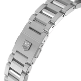 Tag Heuer Carrera Calibre 5 Automatic White Dial Silver Steel Strap Watch for Men - WAR201B.BA0723