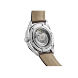 Tag Heuer Carrera Day Date Silver Dial Brown Leather Strap Watch for Men - WBN2011.FC6484