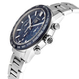 Tag Heuer Carrera Chronograph Blue Dial Silver Steel Strap Watch for Men - CBN2A1A.BA0643