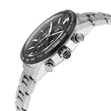 Tag Heuer Carrera Automatic Chronograph Black Dial Silver Steel Strap Watch for Men - CBN2A1B.BA0643