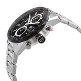 Tag Heuer Carrera Automatic Chronograph Black Dial Silver Steel Strap Watch for Men - CBM2110.BA0651