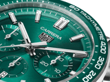 Tag Heuer Carrera Chronograph 44mm Green Dial Green Steel Strap Watch for Men - CBN2A1N.FT6238