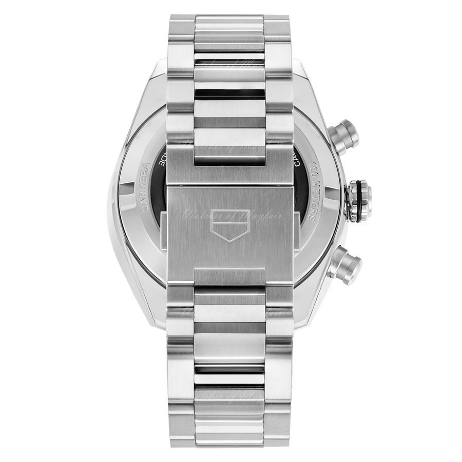 Tag Heuer Carrera Chronograph 44mm Green Dial Silver Steel Strap Watch for Men - CBN2A1N.BA0643