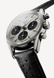 Tag Heuer Carrera Chronograph 60th Anniversary Silver Dial Black Leather Strap Watch for Men - CBK221H.FC8317