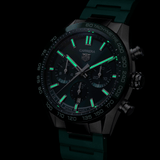 Tag Heuer Carrera Chronograph 44mm Green Dial Green Steel Strap Watch for Men - CBN2A1N.FT6238