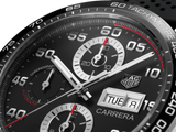 Tag Heuer Carrera Chronograph Black Dial Black Rubber Strap Watch for Men - CBN2A1AA.FT6228