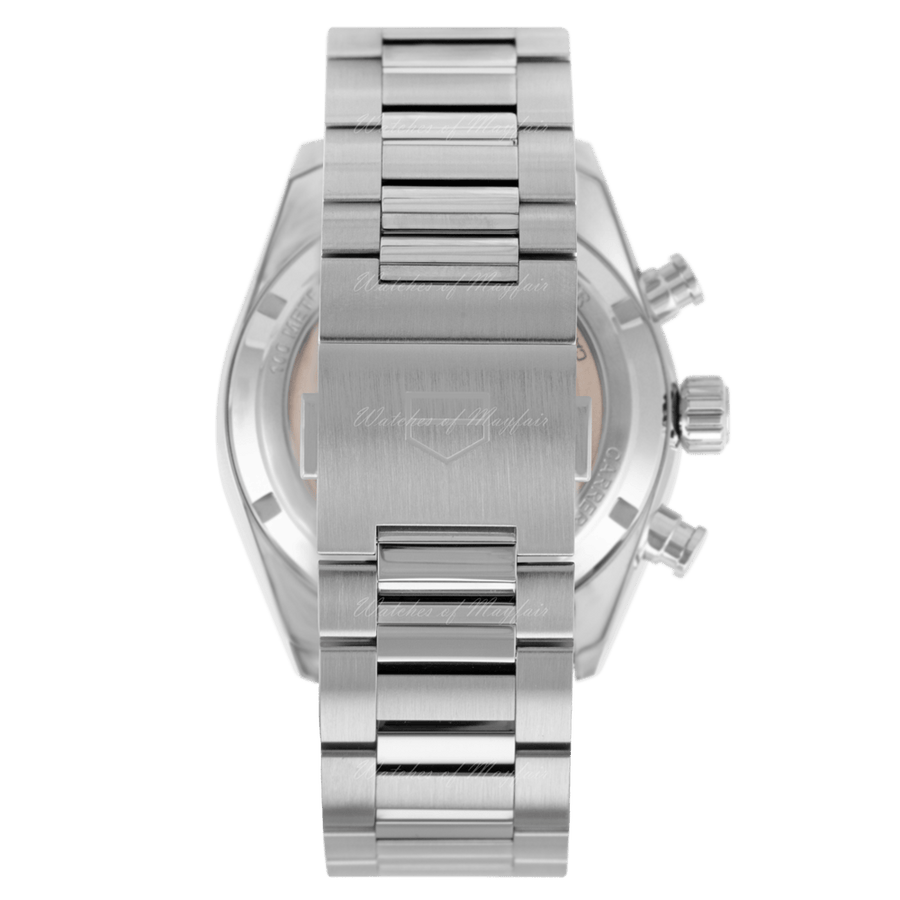 Tag Heuer Carrera Chronograph Black Dial Silver Steel Strap Watch for Men - CBN2010.BA0642