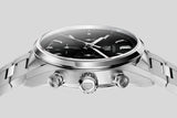 Tag Heuer Carrera Chronograph Black Dial Silver Steel Strap Watch for Men - CBN2010.BA0642