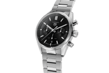 Tag Heuer Carrera Chronograph Black Dial Silver Steel Strap Watch for Men - CBN2010.BA0642