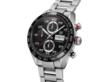 Tag Heuer Carrera Chronograph Black Dial Silver Steel Strap Watch for Men - CBN2A1AA.BA0643