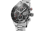 Tag Heuer Carrera Chronograph Black Dial Silver Steel Strap Watch for Men - CBN2A1AA.BA0643