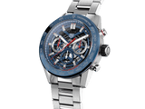 Tag Heuer Carrera Chronograph Blue Dial Silver Steel Strap Watch for Men - CBG2A11.BA0654