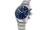 Tag Heuer Carrera Chronograph Blue Dial Silver Steel Strap Watch for Men - CBN2011.BA0642