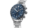 Tag Heuer Carrera Chronograph Blue Dial Silver Steel Strap Watch for Men - CBN2A1A.BA0643