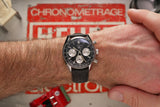 Tag Heuer Carrera Automatic Chronograph Black Dial Black Leather Strap Watch for Men - CBS2210.FC6534