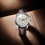 Tag Heuer Carrera Chronograph White Dial Brown Leather Strap Watch for Men - CBN2013.FC6483