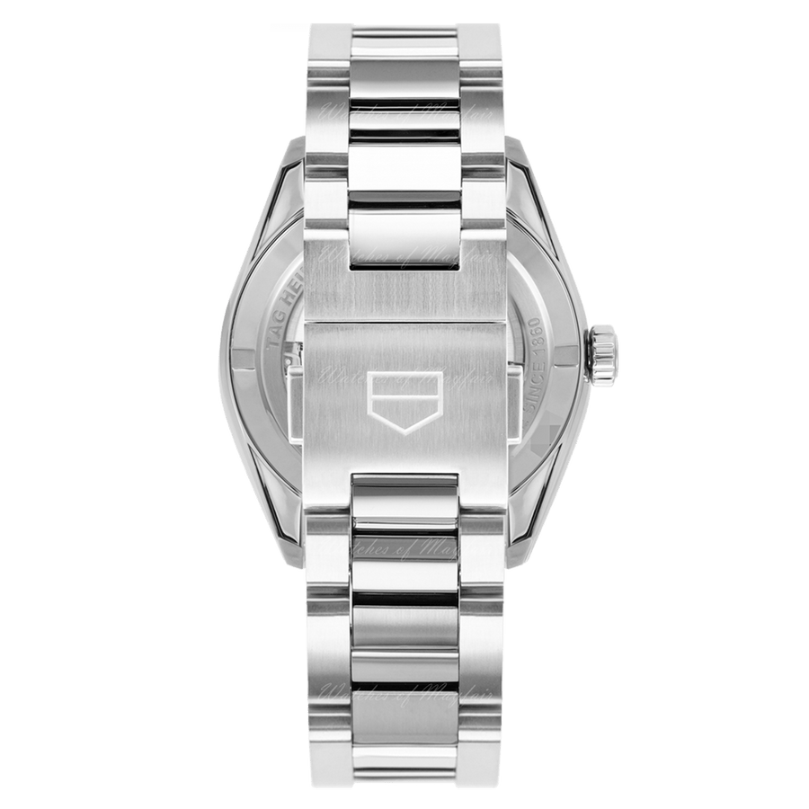 Tag Heuer Carrera Date Automatic 18K Green Dial Silver Steel Strap Watch for Women - WBN2312.BA0001