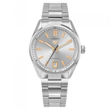 Tag Heuer Carrera Date Silver Dial Silver Steel Strap Watch for Women - WBN2310.BA0001