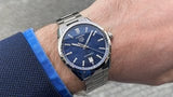 Tag Heuer Carrera Date Blue Dial Silver Steel Strap Watch for Men - WBN2112.BA0639