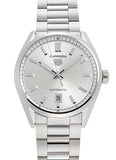 Tag Heuer Carrera Date Silver Dial Silver Steel Strap Watch for Women - WBN2111.BA0639