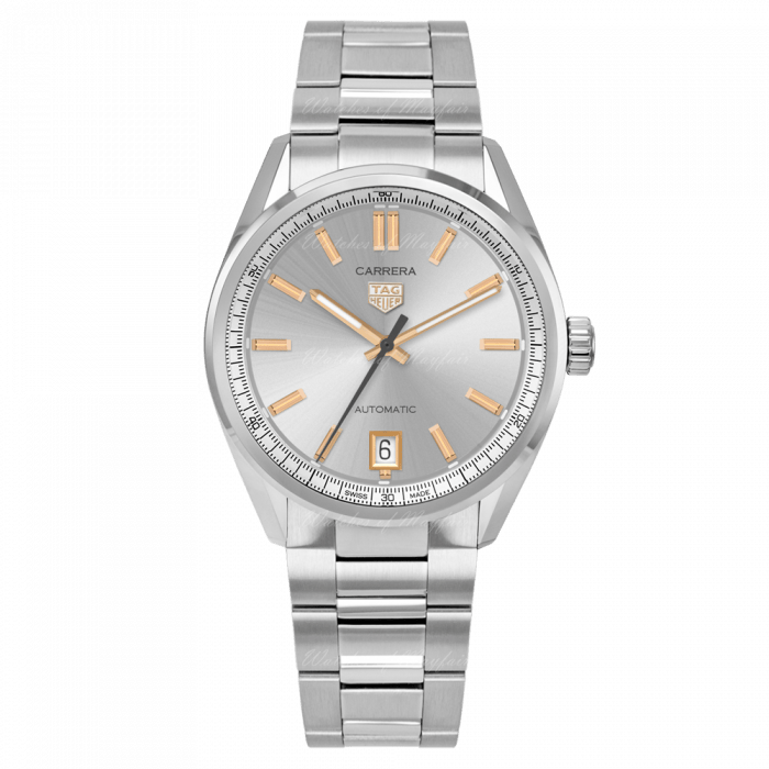 Tag Heuer Carrera Date Silver Dial Silver Steel Strap Watch for Women - WBN2310.BA0001