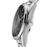 Tag Heuer Carrera Day Date Automatic Black Dial Silver Steel Strap Watch for Men - WBN2010.BA0640