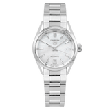 Tag Heuer Carrera Mother of Pearl Dial Silver Steel Strap Watch for Women - WBN2410.BA0621