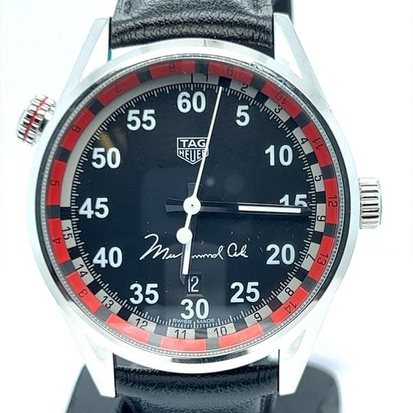 Tag Heuer Carrera Muhammad Ali Black Dial Watch for Men - WAR2A11.FC6337