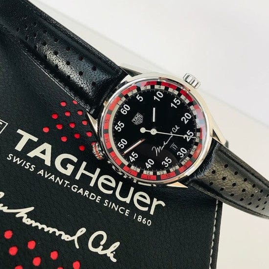 Tag Heuer Carrera Muhammad Ali Black Dial Watch for Men - WAR2A11.FC6337