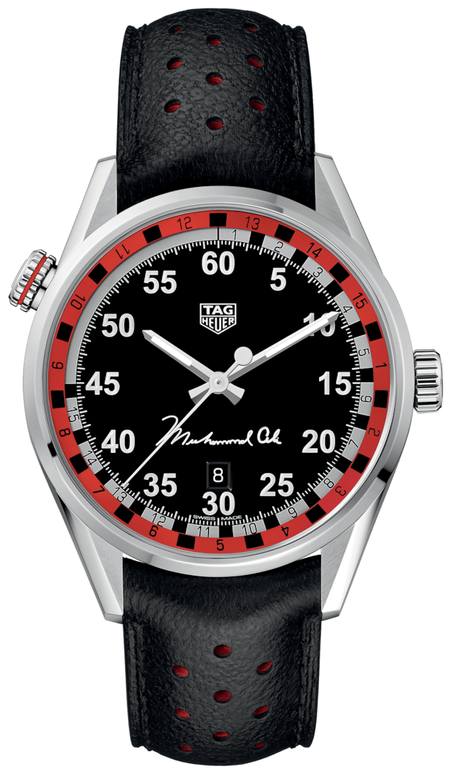 Tag Heuer Carrera Muhammad Ali Black Dial Watch for Men - WAR2A11.FC6337