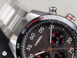 Tag Heuer Carrera Porsche Chronograph Grey Dial Silver Steel Strap Watch for Men - CBN2A1F.BA0643