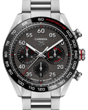 Tag Heuer Carrera Porsche Chronograph Grey Dial Silver Steel Strap Watch for Men - CBN2A1F.BA0643