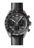 Tag Heuer Carrera Porsche Chronograph Special Edition Black Dial Black Leather Strap Watch for Men - CBN2A1F.FC6492